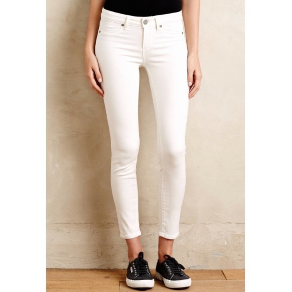 PAIGE Verdugo Ankle White Jeans